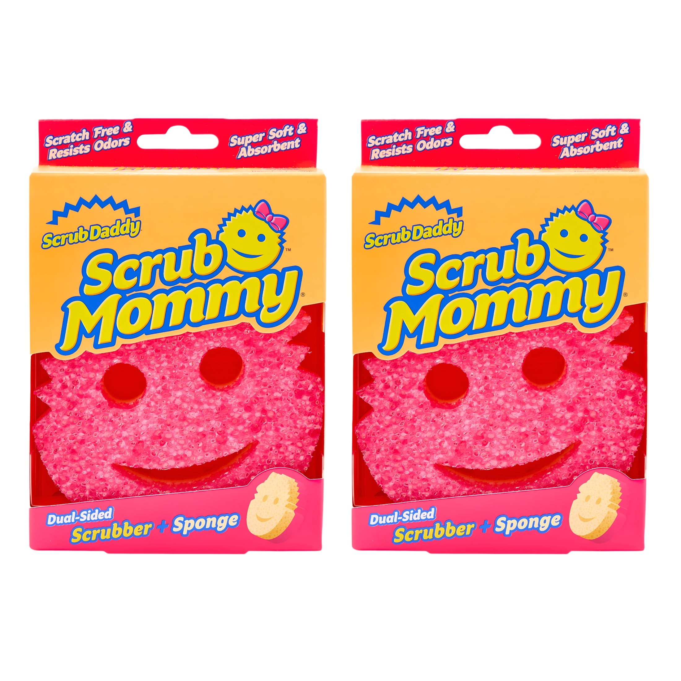 Power Up Bundle - 2 Count Scrub Mommy, 1 PowerPaste, Dye-Free Scrub Mommy, 1 PowErase Gel, Blue Cleaning Sponge