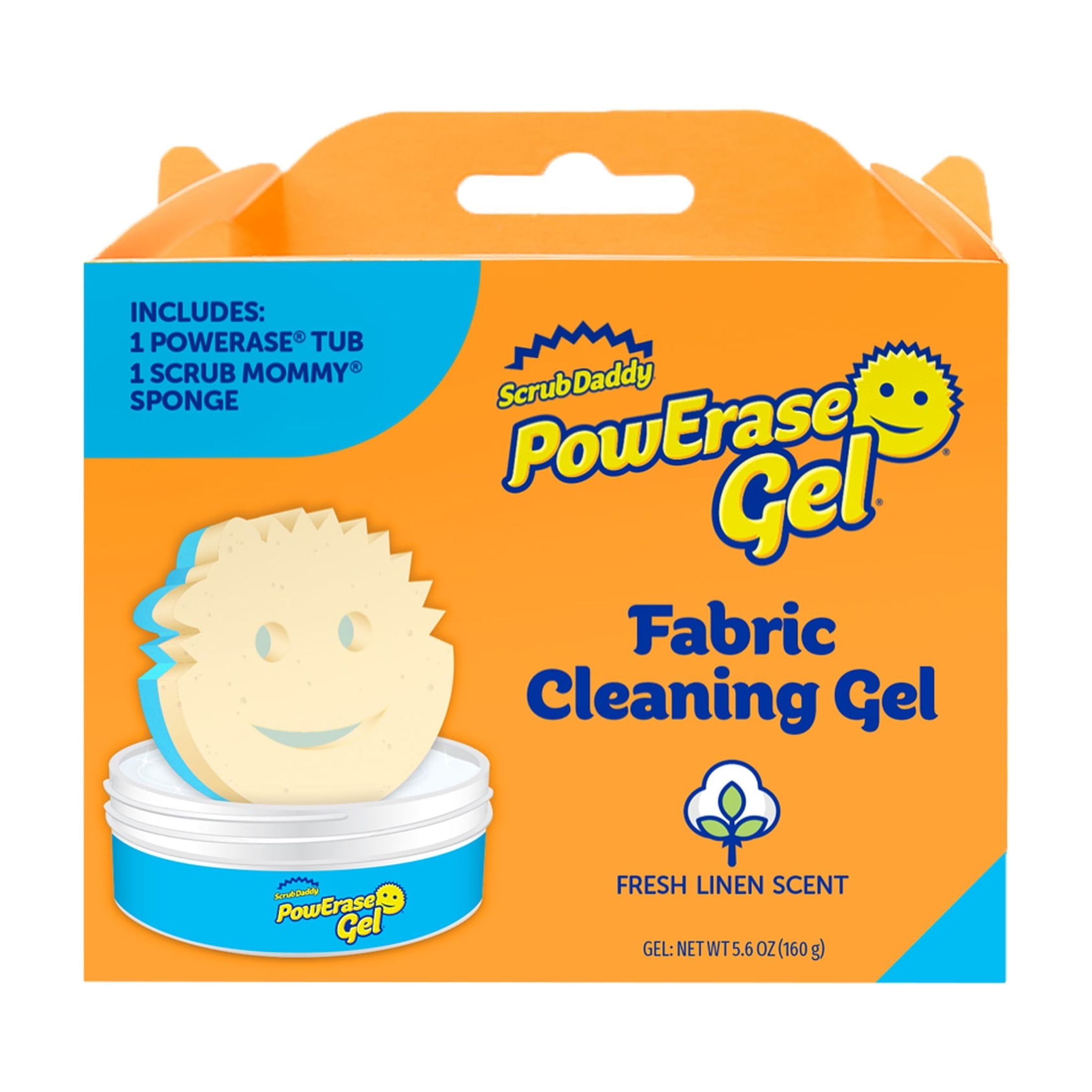 Power Up Bundle - 2 Count Scrub Mommy, 1 PowerPaste, Dye-Free Scrub Mommy, 1 PowErase Gel, Blue Cleaning Sponge