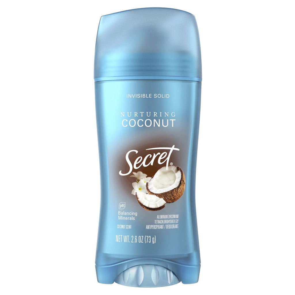 Invisible Solid Antiperspirant Deodorant, Coconut Scent, 2.6 oz