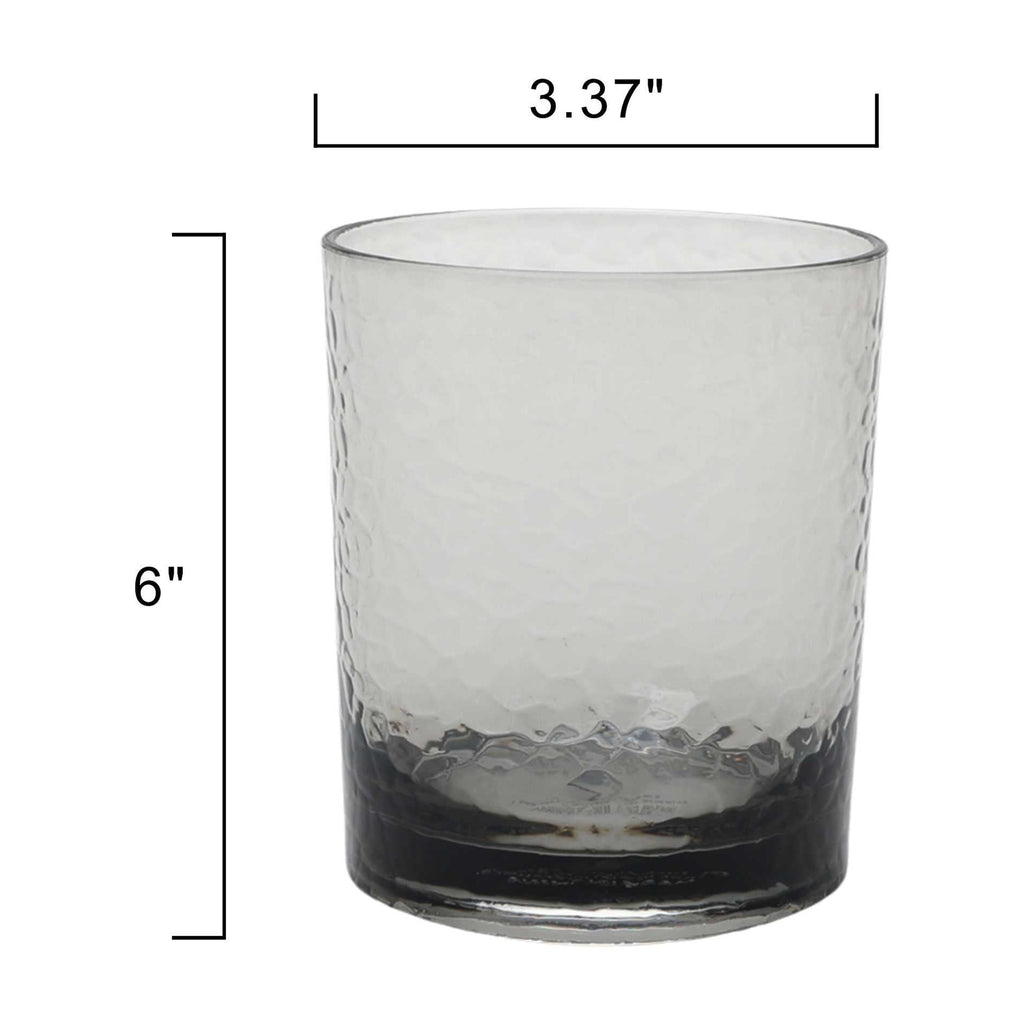 (2 pack) Better Homes &amp; Gardens 14-Ounce Tritan Short Hammered Tumbler, Smoke