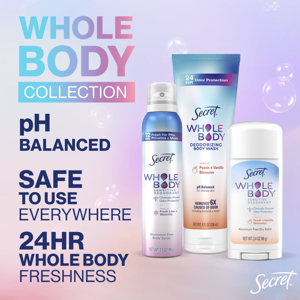 Whole Body Deodorant Spray for Women, Almond Milk &amp; Honey Scent, Aluminum Free Deodorant, 72 HR Odor Protection, 3.5oz