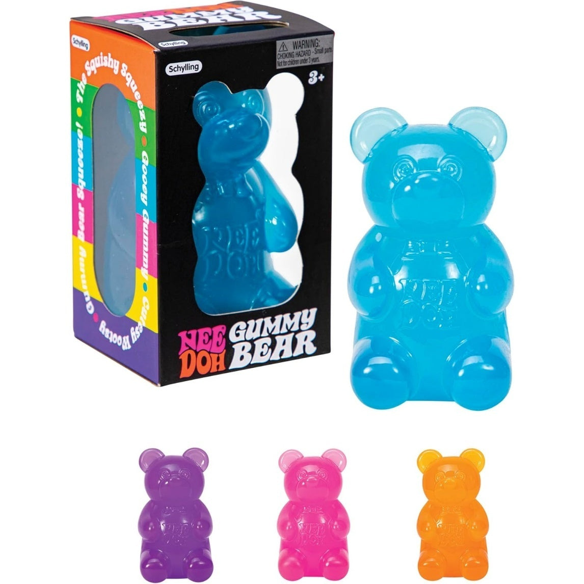 NeeDoh Gummy Bear - Jelly Sensory Toy - 3.5"