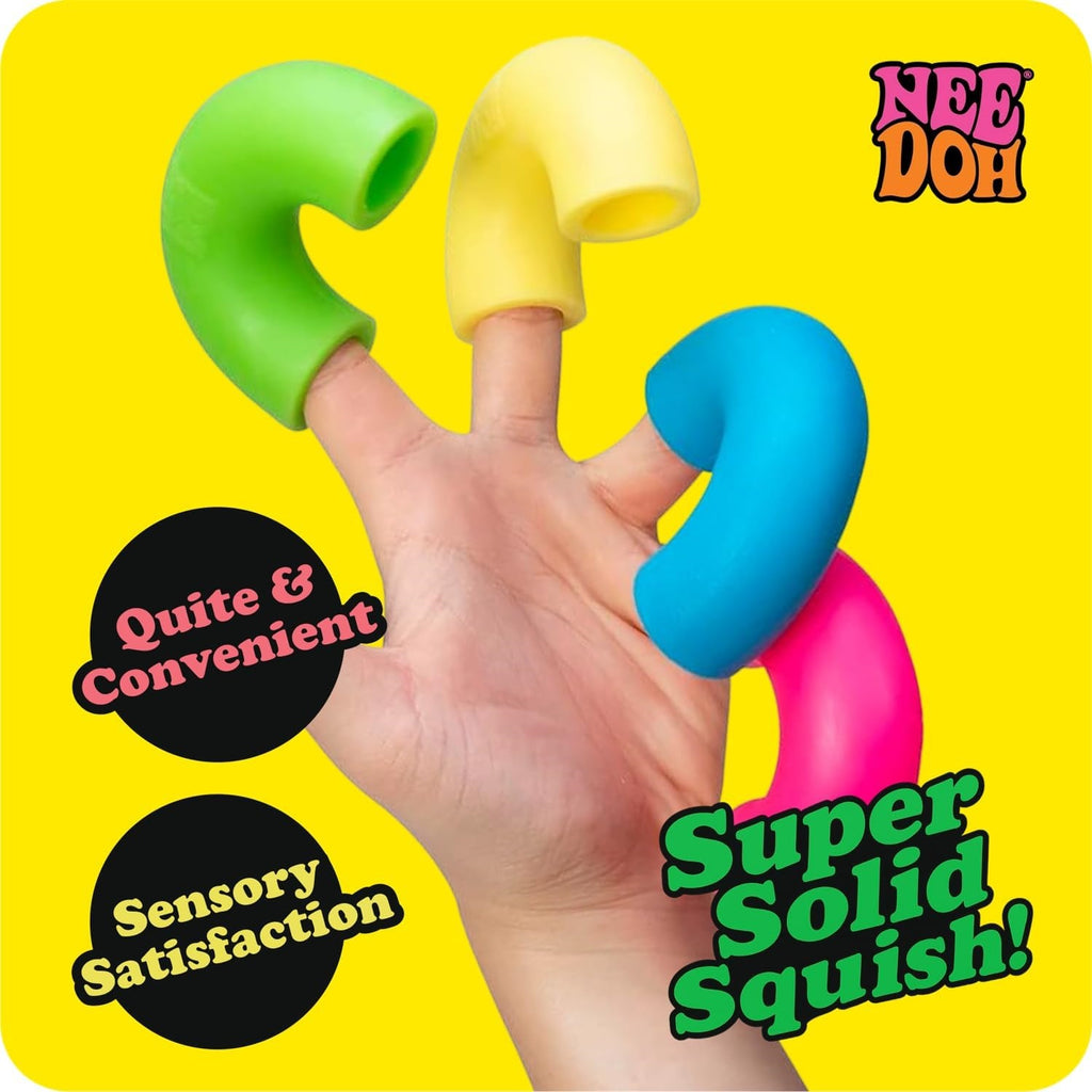 NeeDoh Mac ‘N- Squeeze - 4 Squishy Noodles - Assorted