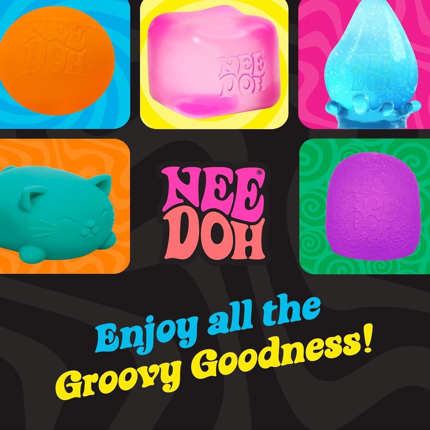 Super NeeDoh - Jumbo Stress Ball - 4.5" - Assorted