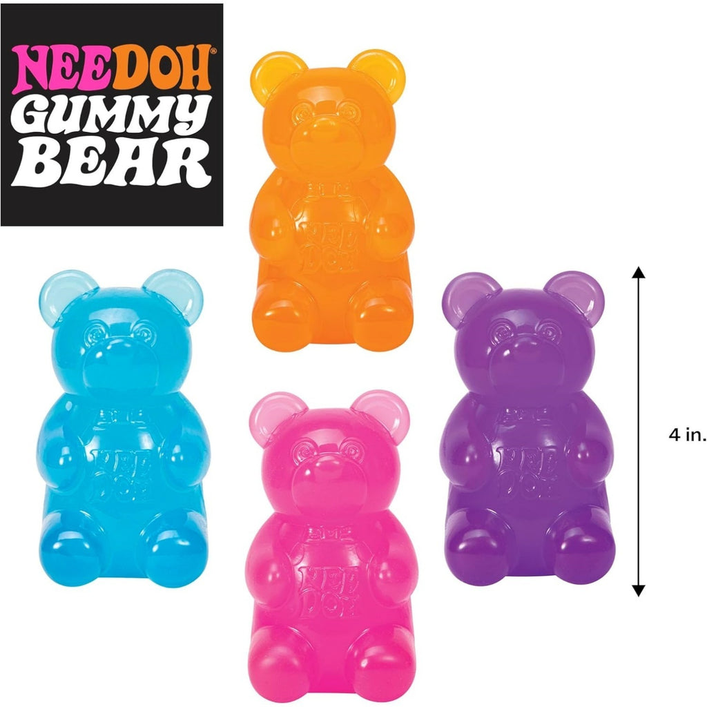 NeeDoh Gummy Bear - Jelly Sensory Toy - 3.5"