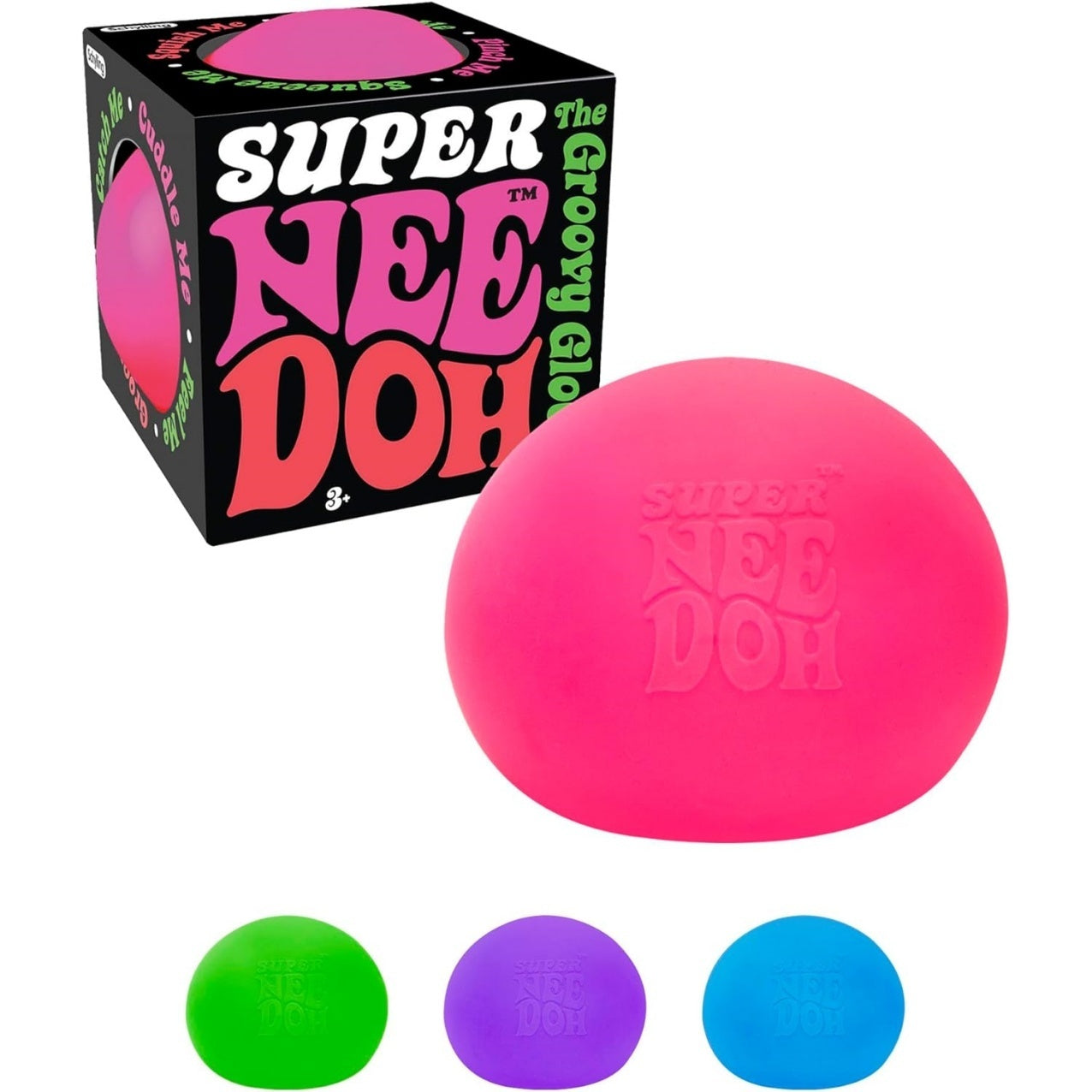 Super NeeDoh - Jumbo Stress Ball - 4.5" - Assorted