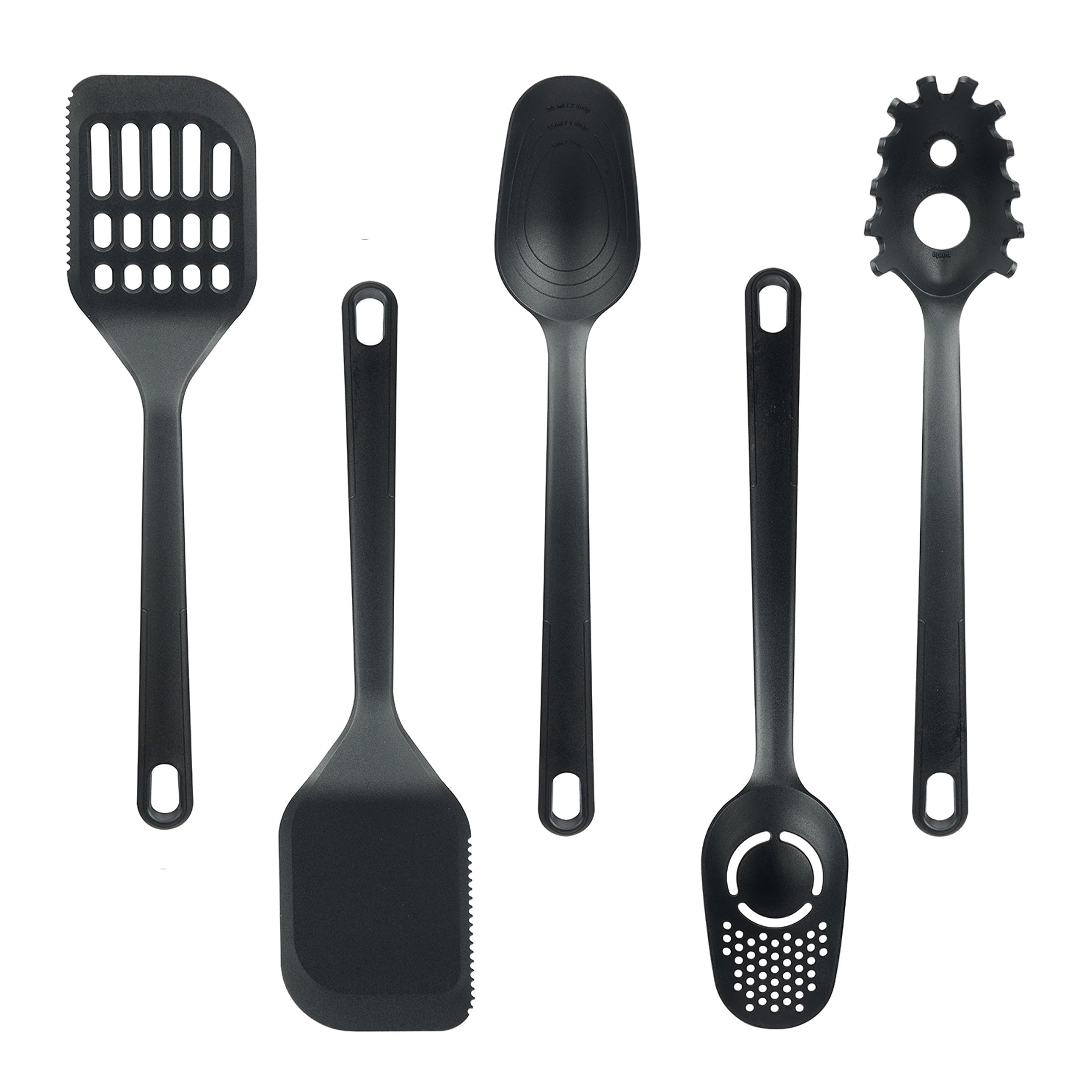 36 Piece Kitchen Gadget Set with Kitchen Cooking Utensils, and Drawer Organizer, Black