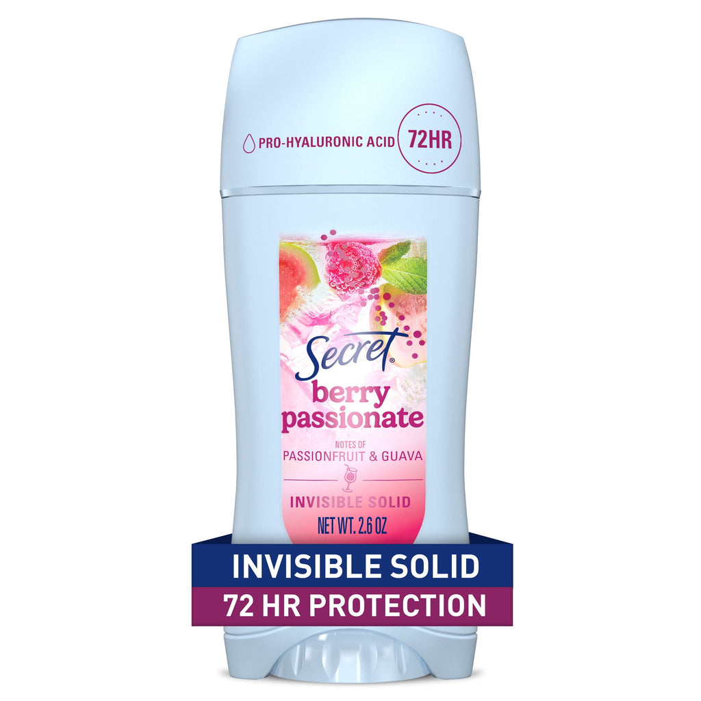 Fresh Invisible Solid Antiperspirant &amp; Deodorant for Women, Berry Passionate, 2.6oz