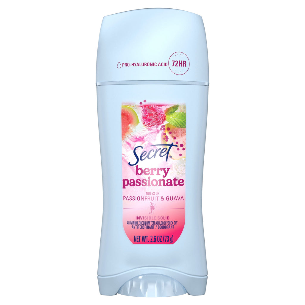 Fresh Invisible Solid Antiperspirant &amp; Deodorant for Women, Berry Passionate, 2.6oz