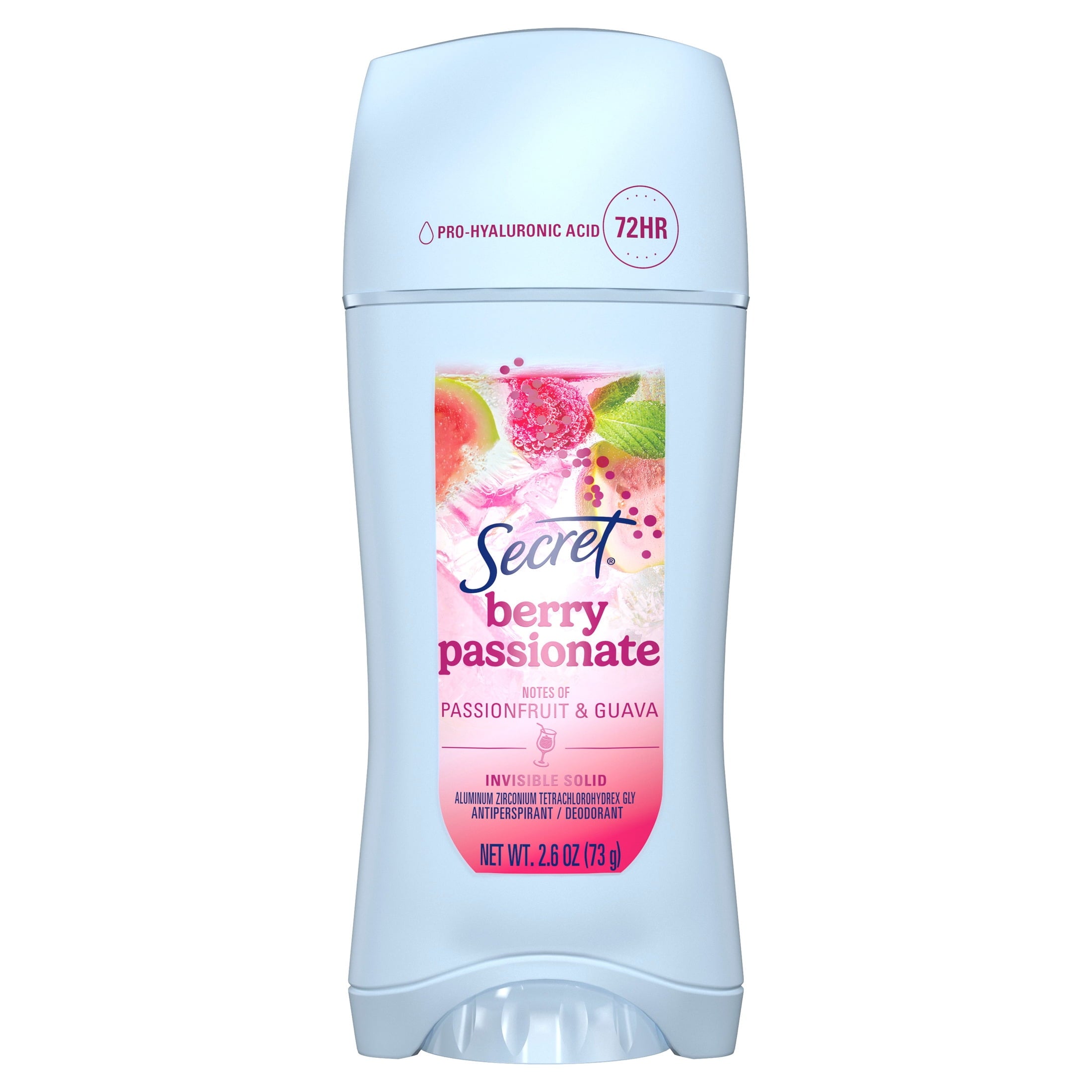 Fresh Invisible Solid Antiperspirant &amp; Deodorant for Women, Berry Passionate, 2.6oz