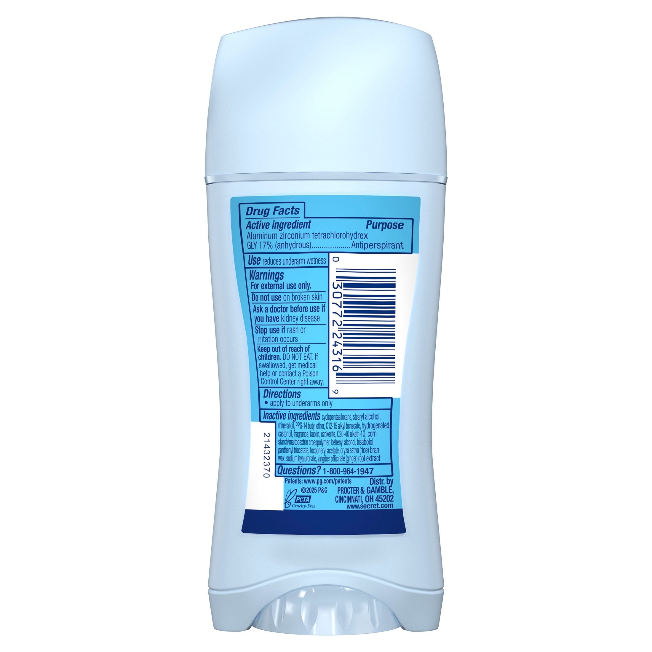 Fresh Invisible Solid Antiperspirant &amp; Deodorant for Women, Berry Passionate, 2.6oz
