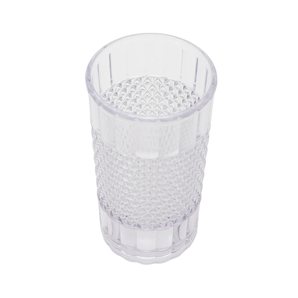 20 oz Clear Tall Acrylic Diamond Texture Tumbler