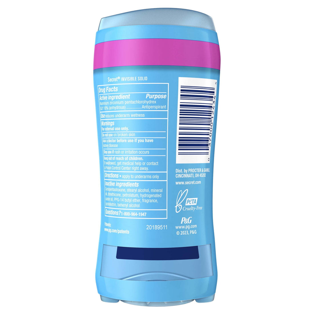 Invisible Solid Antiperspirant and Deodorant, Spring Breeze, 2.6 oz, Twin Pack
