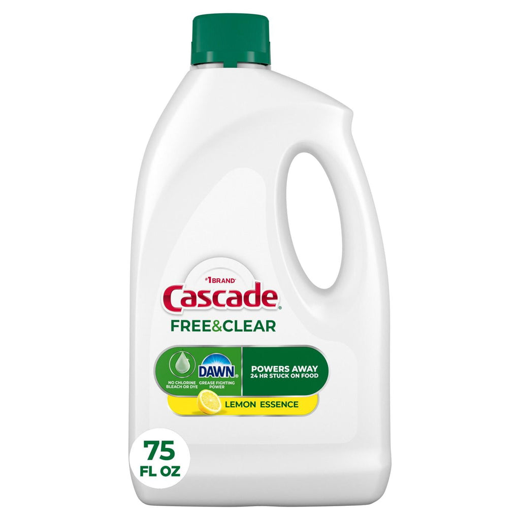 Free &amp; Clear Lemon Essence Dishwasher Detergent Gel 75 oz