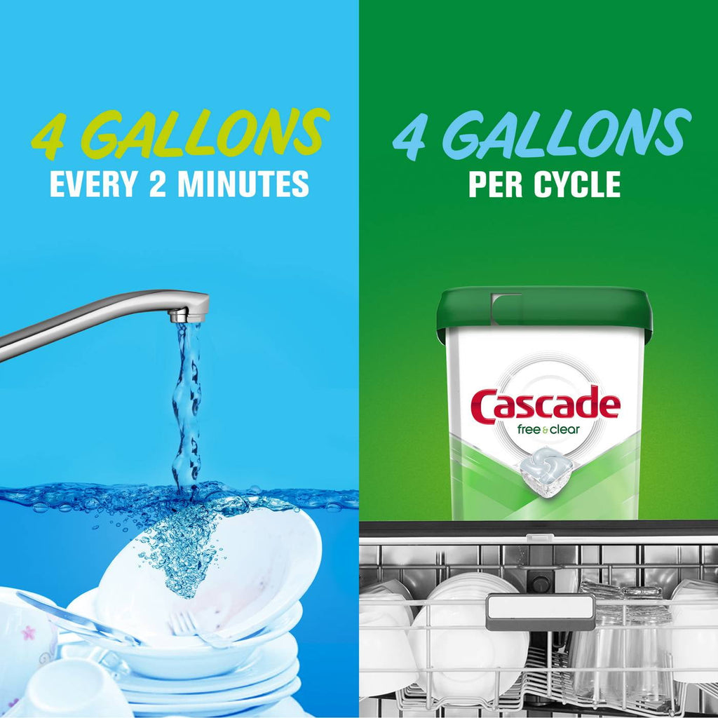 Free &amp; Clear Lemon Essence Dishwasher Detergent Gel 75 oz