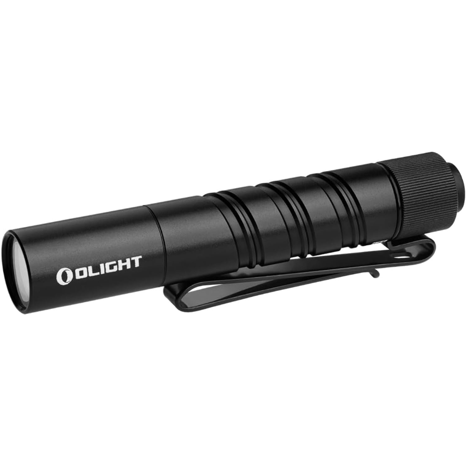 I3T 2 EOS Pocket EDC Flashlight, 200 Lumens Compact Bright Handheld Flash Lights, Dual-Output Tail Switch with AAA Battery and Two-Way Pocket Clip for Camping and Hiking (Black)