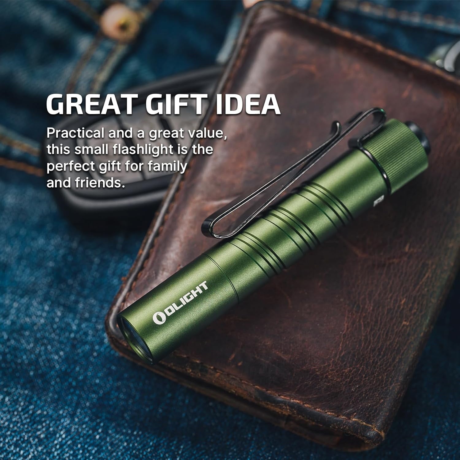 I3T 2 EOS Pocket EDC Flashlight, 200 Lumens Compact Bright Handheld Flash Lights, Dual-Output Tail Switch with AAA Battery and Two-Way Pocket Clip for Camping and Hiking (Black)