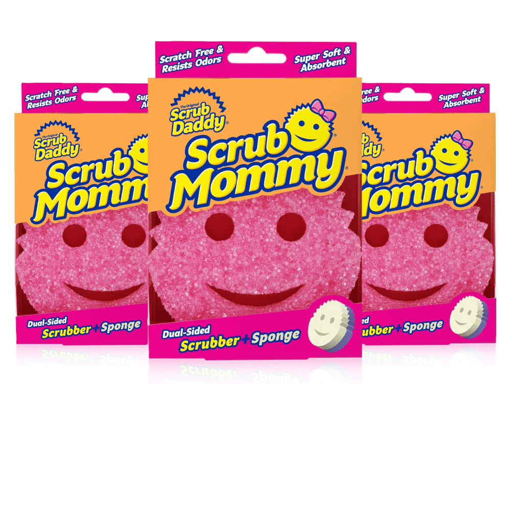 Scrub Mommy - Scratch-Free Multipurpose Dish Sponge - BPA Free &amp; Made with Polymer Foam - Stain &amp; Odor Resistant Kitchen Sponge (4 Count)