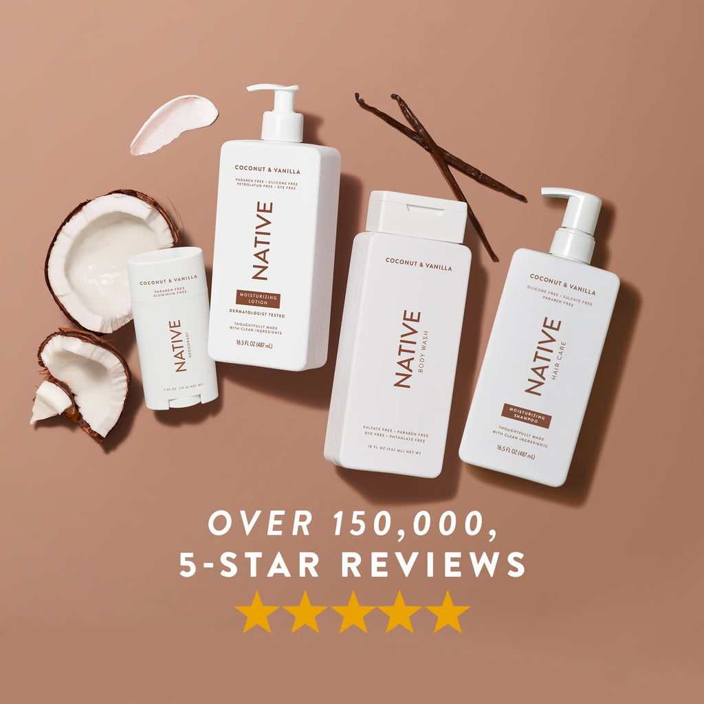 Body Wash, Coconut &amp; Vanilla, Sulfate Free, Naturally Derived Ingredients, 24hr Freshness, for Women &amp; Men, 36 fl oz