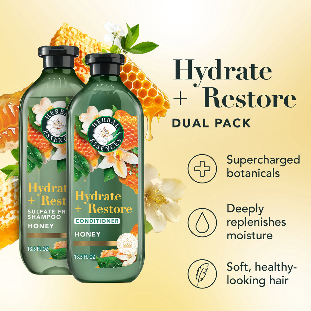 Honey Shampoo &amp; Conditioner Dual Pack for Nourished &amp; Healthy Hair, 13.5 fl. oz. Each