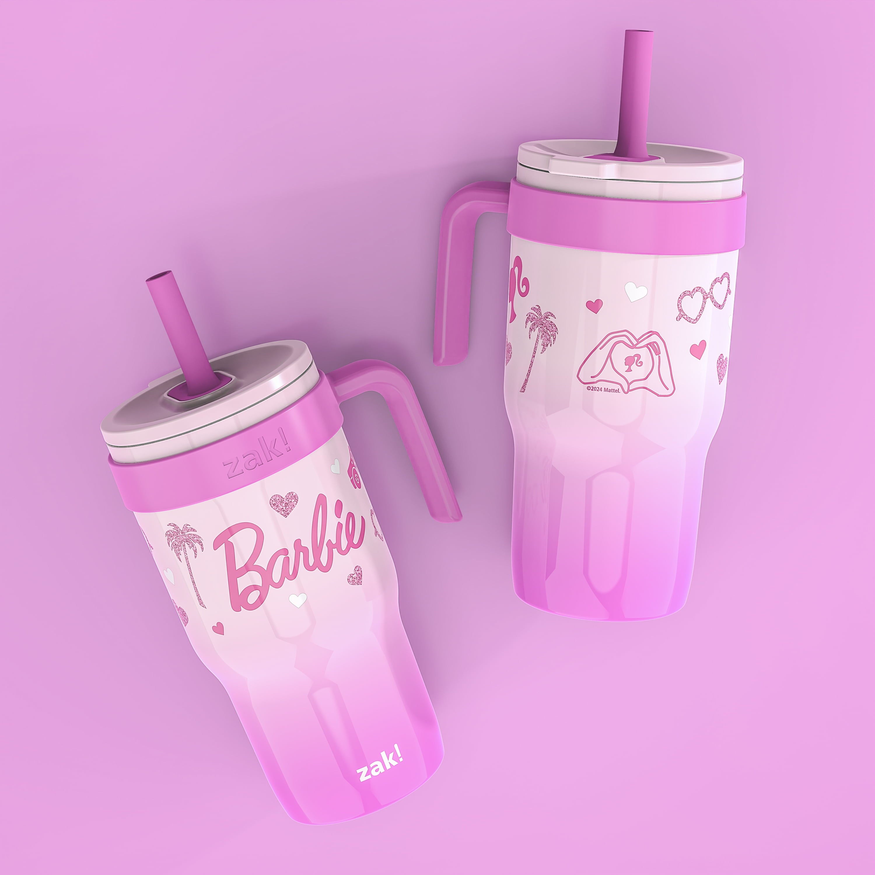18oz Stitch Kids Straw Handle Tumbler
