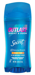 Deodorant Outlast 2.6oz Invisible Solid Hygienic Fresh