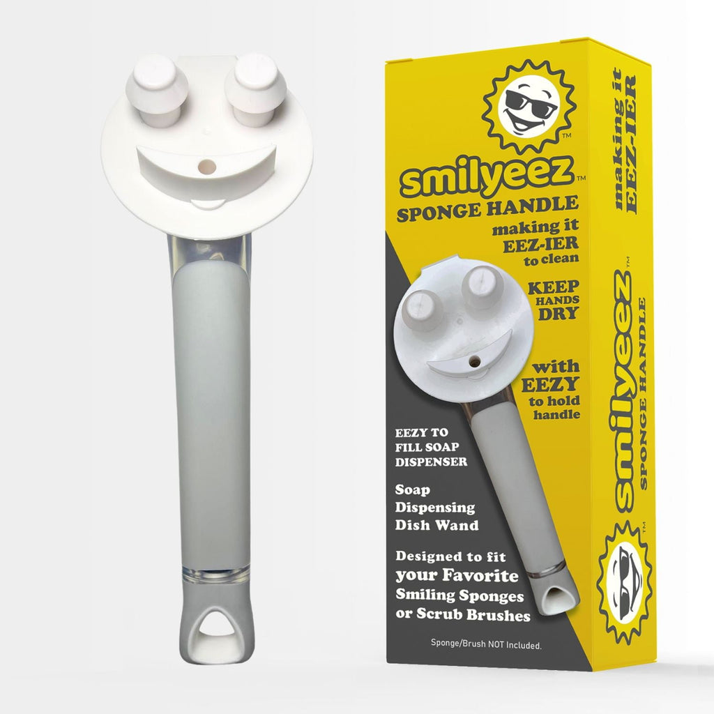 The Original Smiling Handle with Soap Dispensing for use with the SCRUB DADDY (Reg. TM) Sponge &amp; Smilyeez Scrub Moji &amp; DUO Moji Sponges