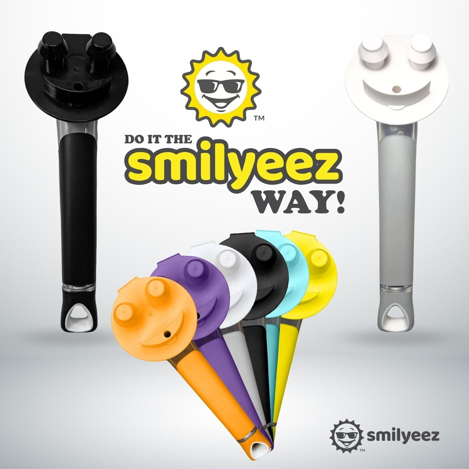 The Original Smiling Handle with Soap Dispensing for use with the SCRUB DADDY (Reg. TM) Sponge &amp; Smilyeez Scrub Moji &amp; DUO Moji Sponges