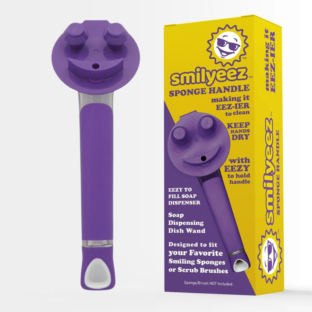 The Original Smiling Handle with Soap Dispensing for use with the SCRUB DADDY (Reg. TM) Sponge &amp; Smilyeez Scrub Moji &amp; DUO Moji Sponges