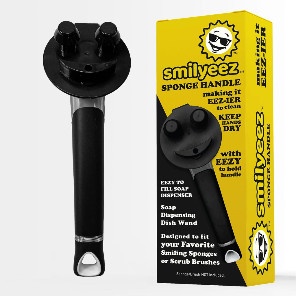 The Original Smiling Handle with Soap Dispensing for use with the SCRUB DADDY (Reg. TM) Sponge &amp; Smilyeez Scrub Moji &amp; DUO Moji Sponges