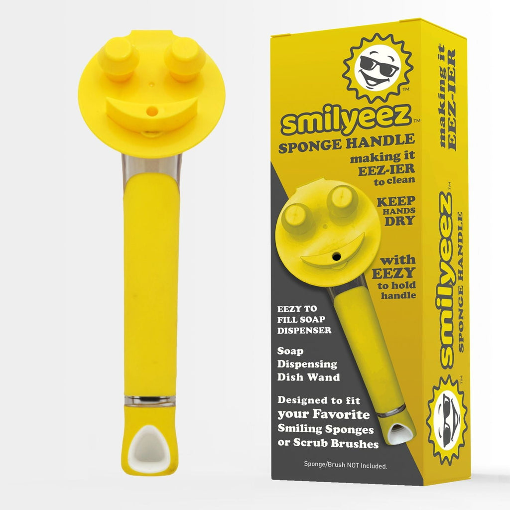 The Original Smiling Handle with Soap Dispensing for use with the SCRUB DADDY (Reg. TM) Sponge &amp; Smilyeez Scrub Moji &amp; DUO Moji Sponges