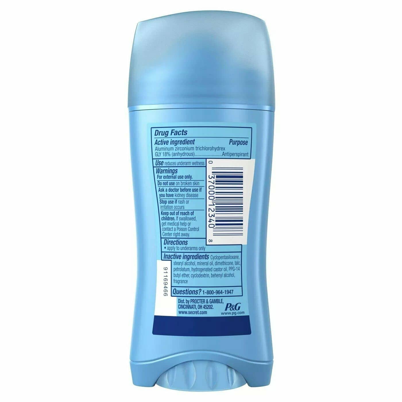 Sld Inv Unscnted Size 2.6z Unscented Invisible Solid Antiperspirant Deodorant