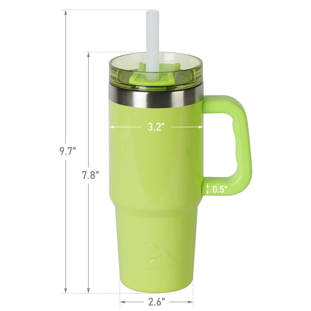 Ozark Trail 18 oz Stainless Steel Insulated Tumbler with Handle, Black