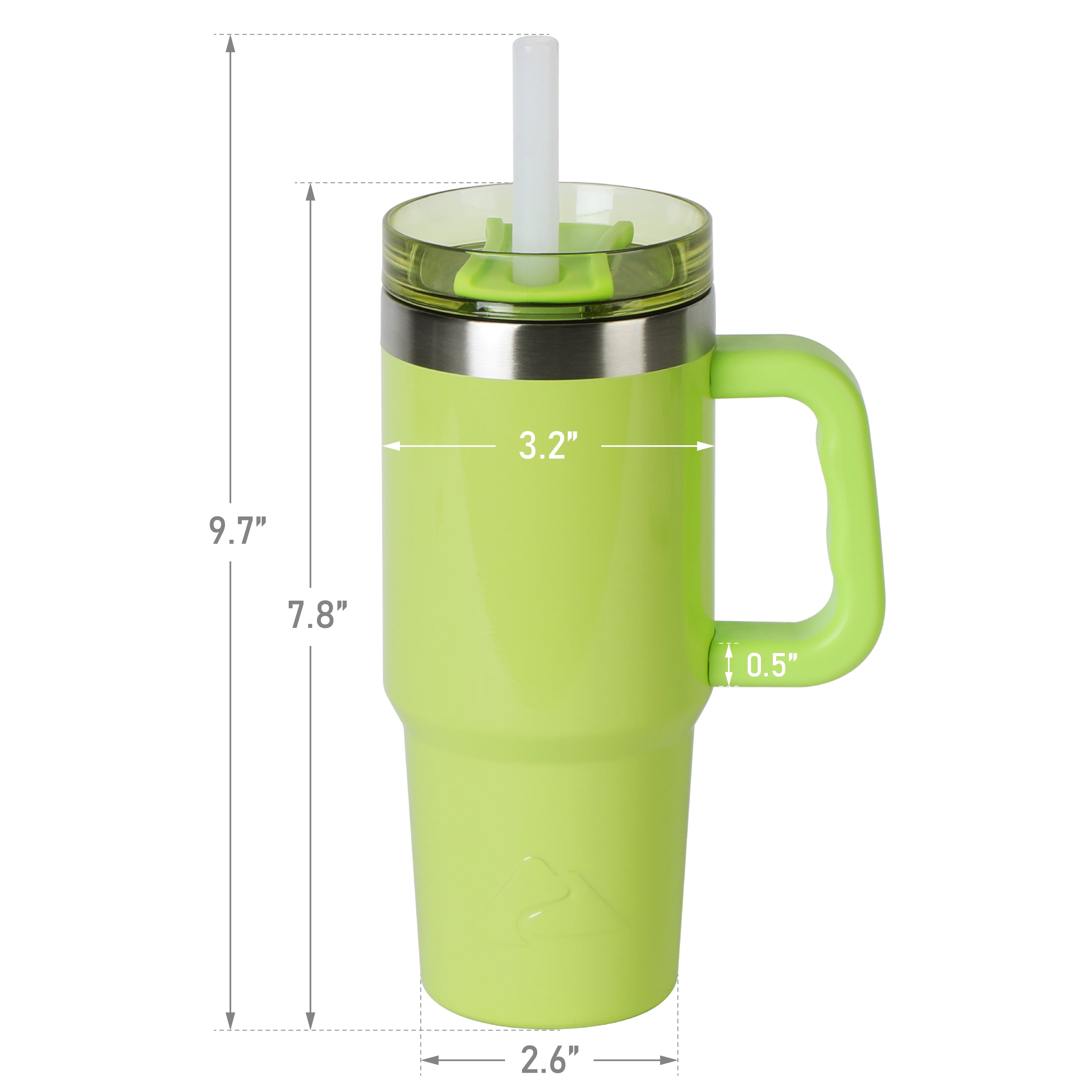 Ozark Trail 18 oz Stainless Steel Insulated Tumbler with Handle, Black
