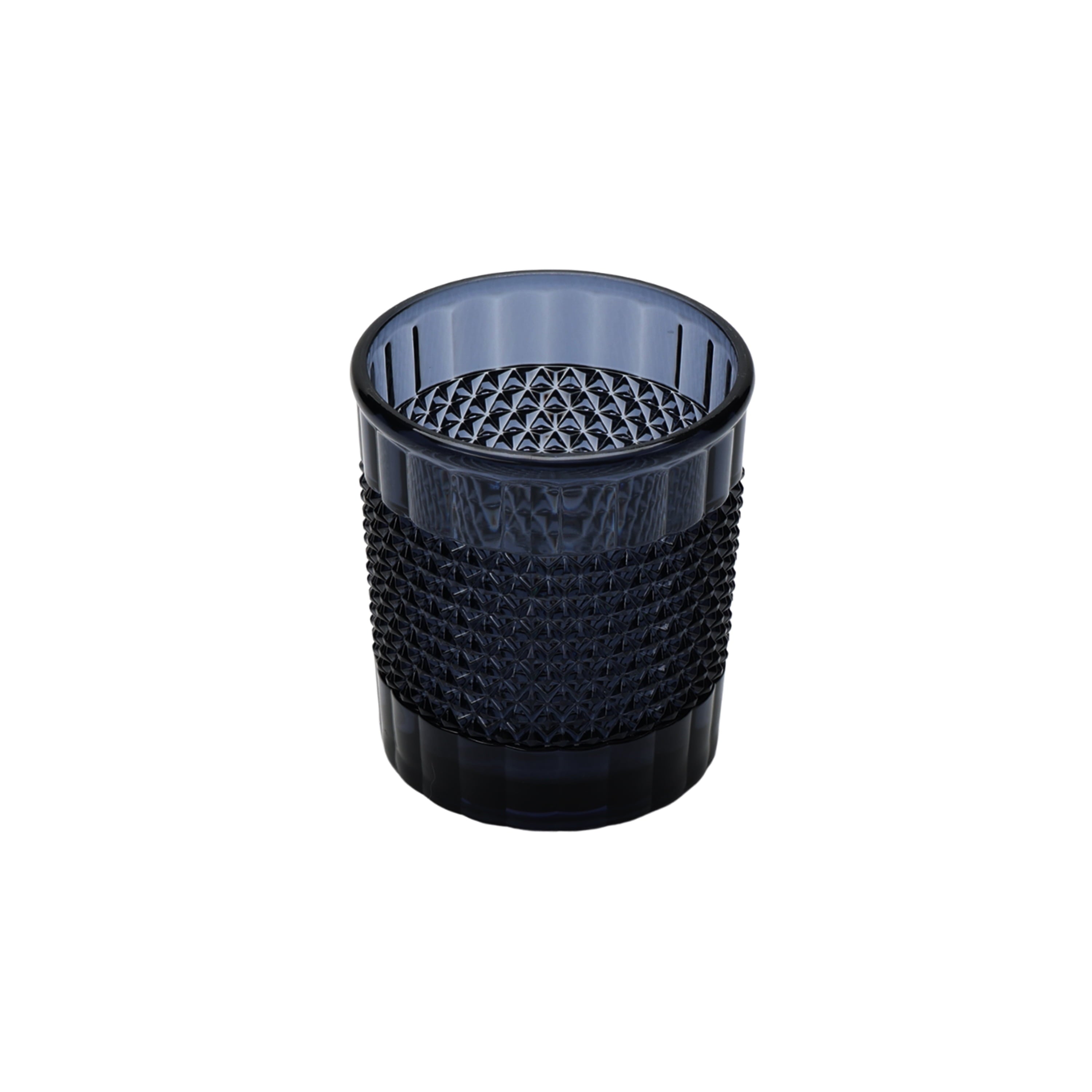 14 oz Short Diamond Textured Blue Acrylic Tumbler