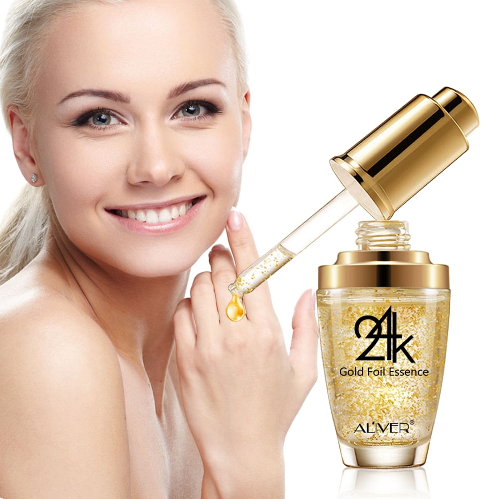 60ml 24K Gold Face Serum with Hyaluronic Acid for and Night Wrinkle Removal Facial Moisturizer Firming Lifting Skin Essence