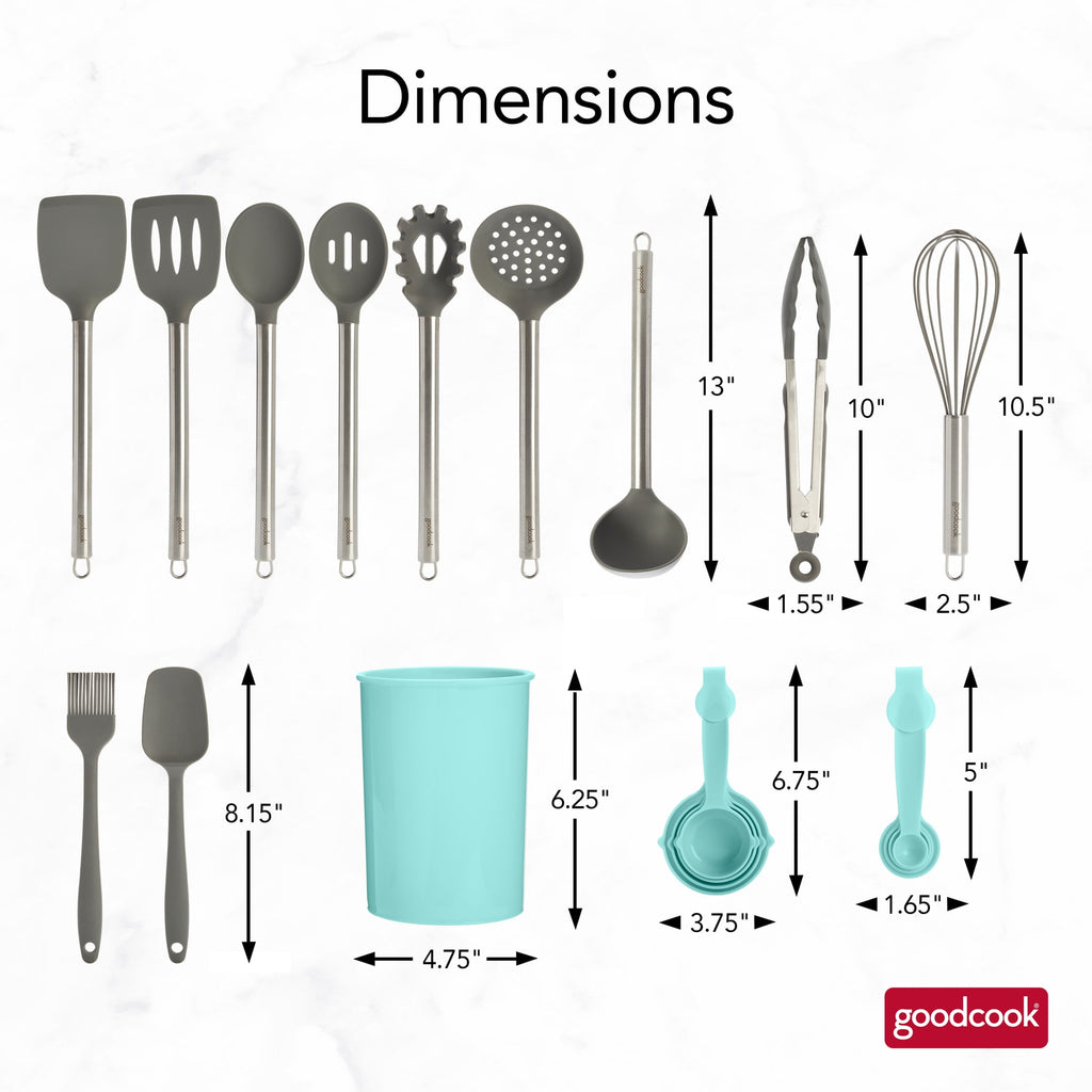 PRO 20 Piece Kitchen Tools &amp; Gadget with Crock Set