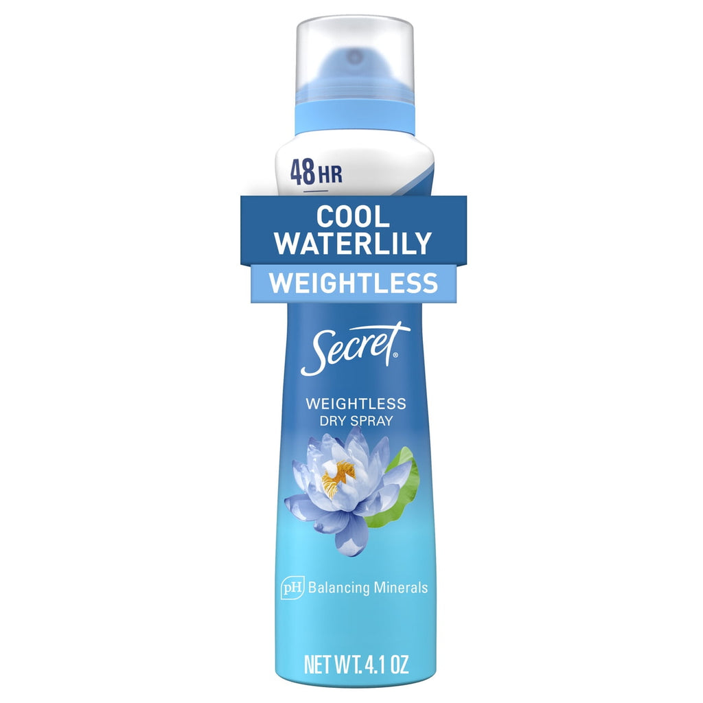 Dry Spray Antiperspirant Deodorant, Waterlily and Argan Oil, 4.1 oz