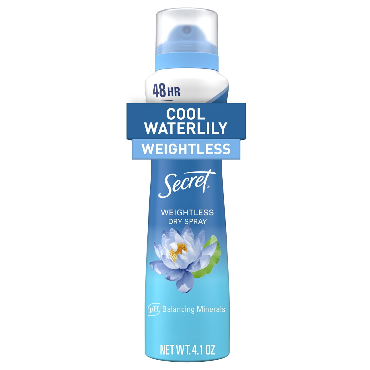 Dry Spray Antiperspirant Deodorant, Waterlily and Argan Oil, 4.1 oz