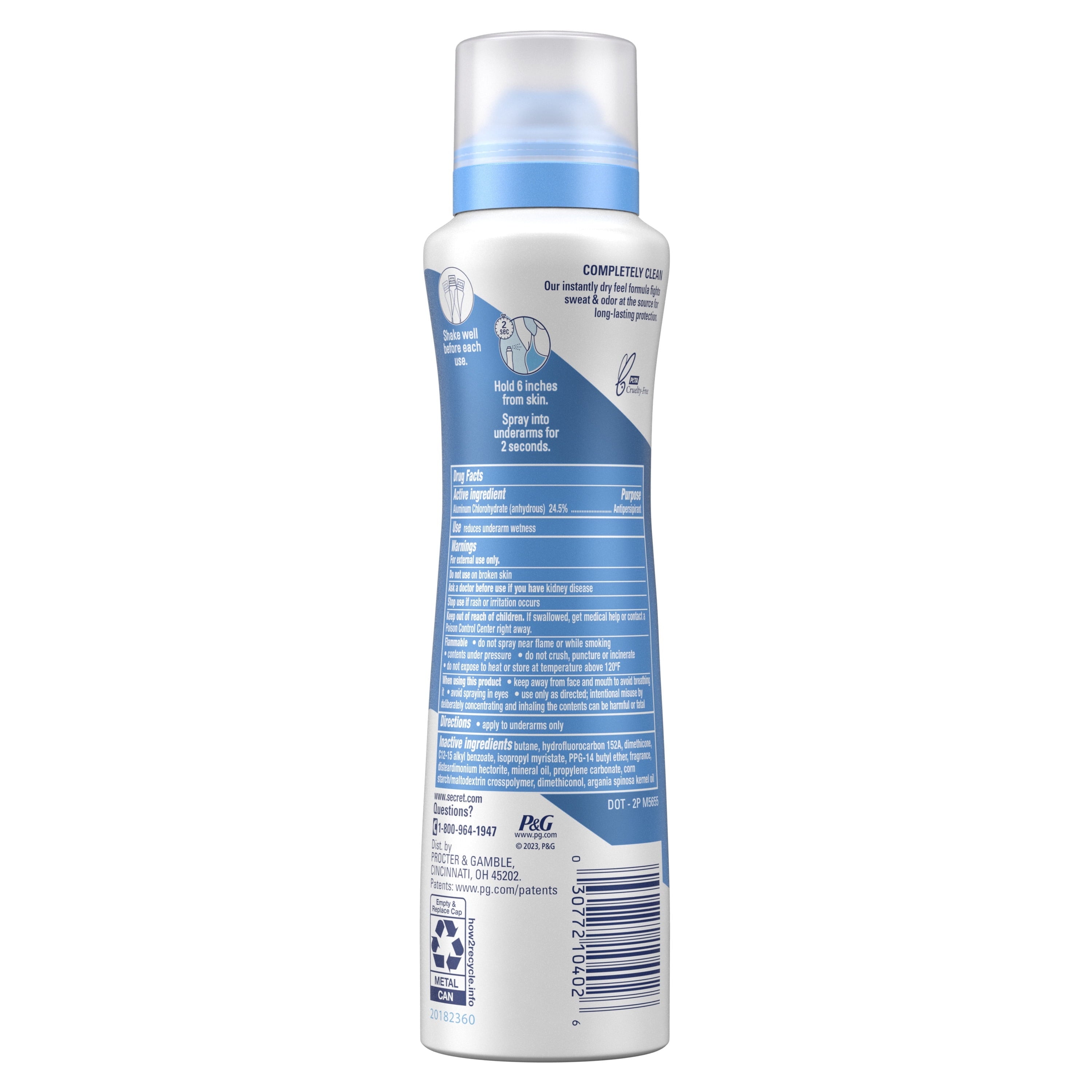 Dry Spray Antiperspirant Deodorant, Waterlily and Argan Oil, 4.1 oz