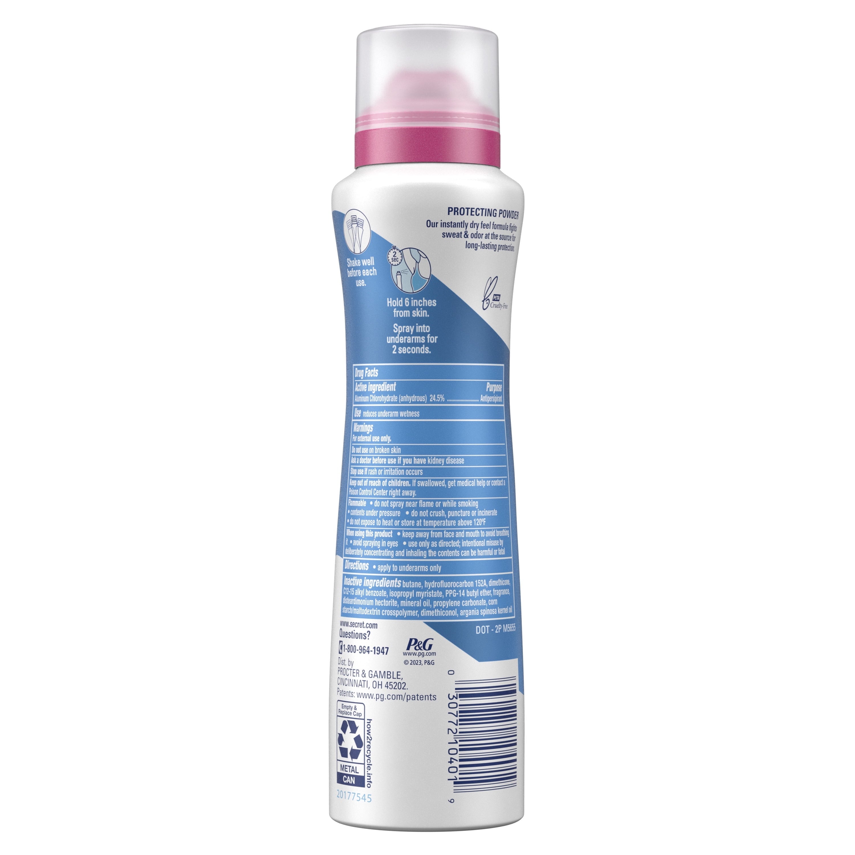 Dry Spray Antiperspirant Deodorant, Waterlily and Argan Oil, 4.1 oz