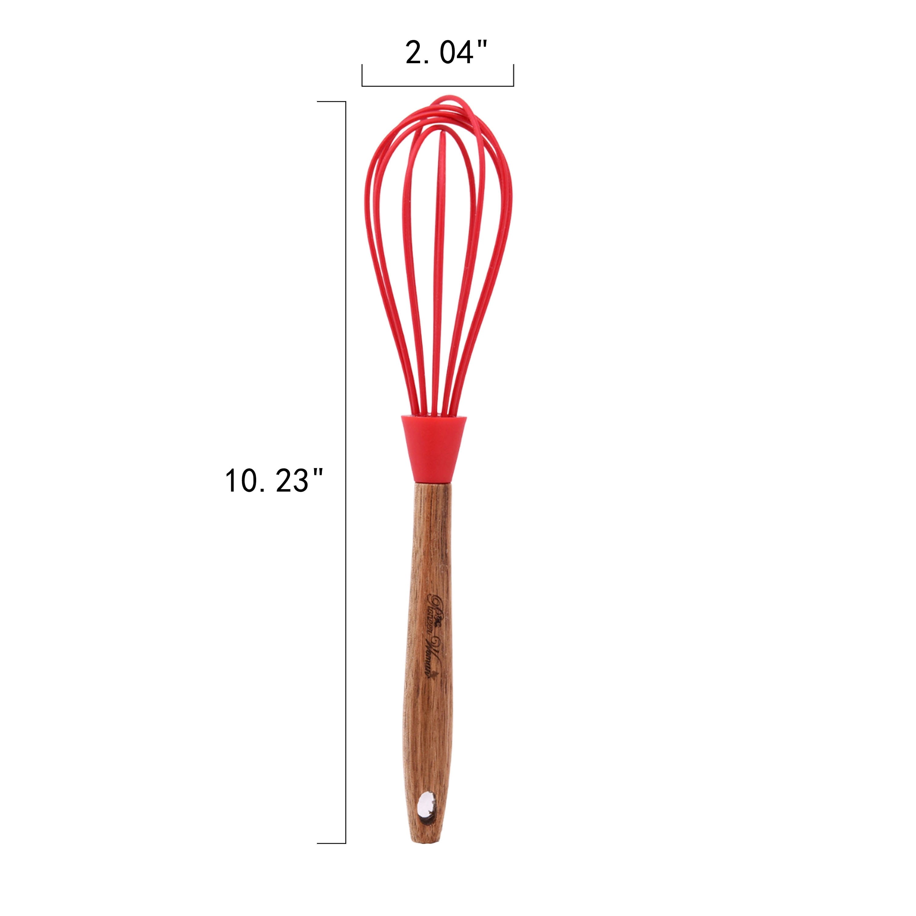10-Piece Silicone and Acacia Wood Handle Cooking Utensils Set, Blue