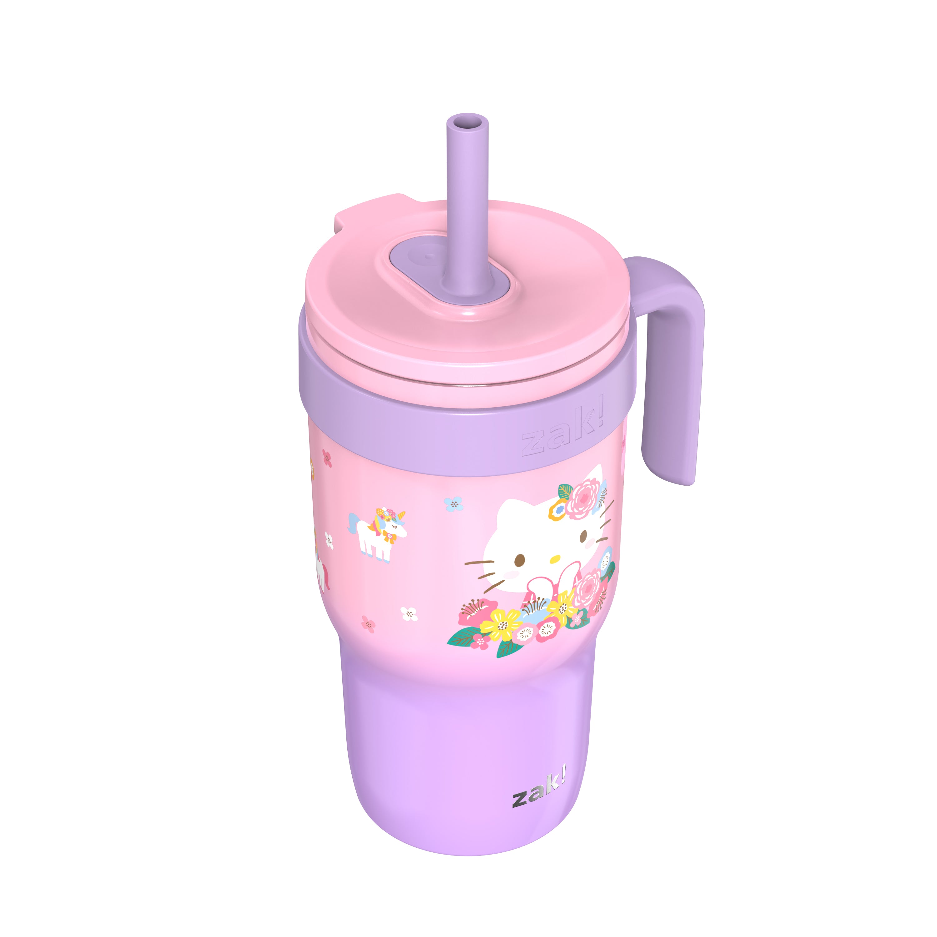 18oz Stitch Kids Straw Handle Tumbler