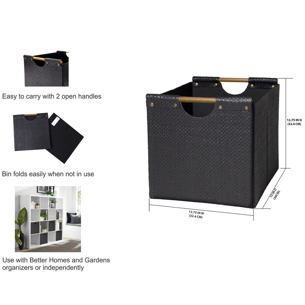Better Homes &amp; Gardens Collapsible Fabric Cube Storage Bin, Vanilla