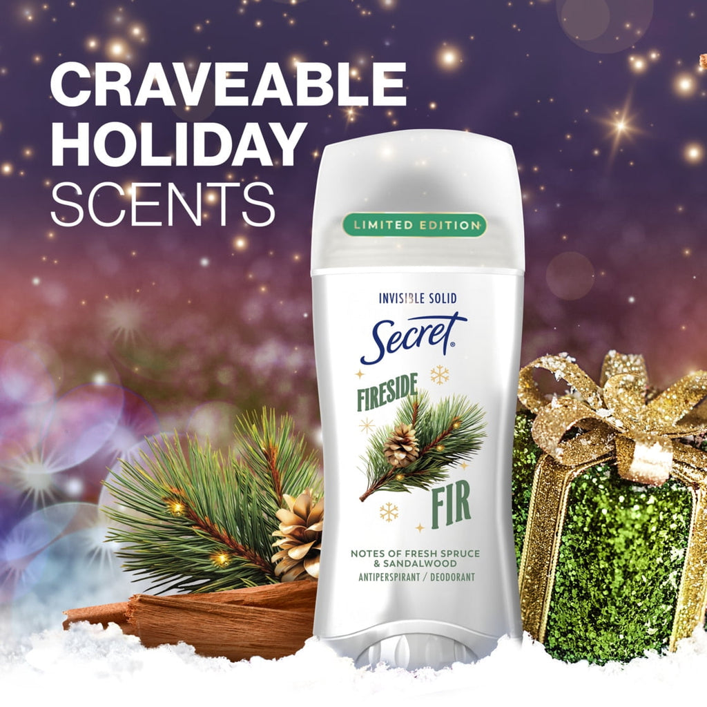 Fresh Invisible Solid Antiperspirant and Deodorant For Women, Fireside Fir, 2.6 oz