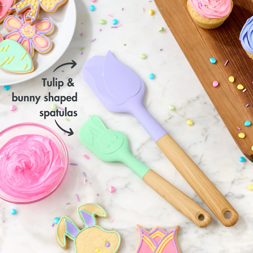 Way To Celebrate 5-Piece Baking Tools. Purple, Pink and Green