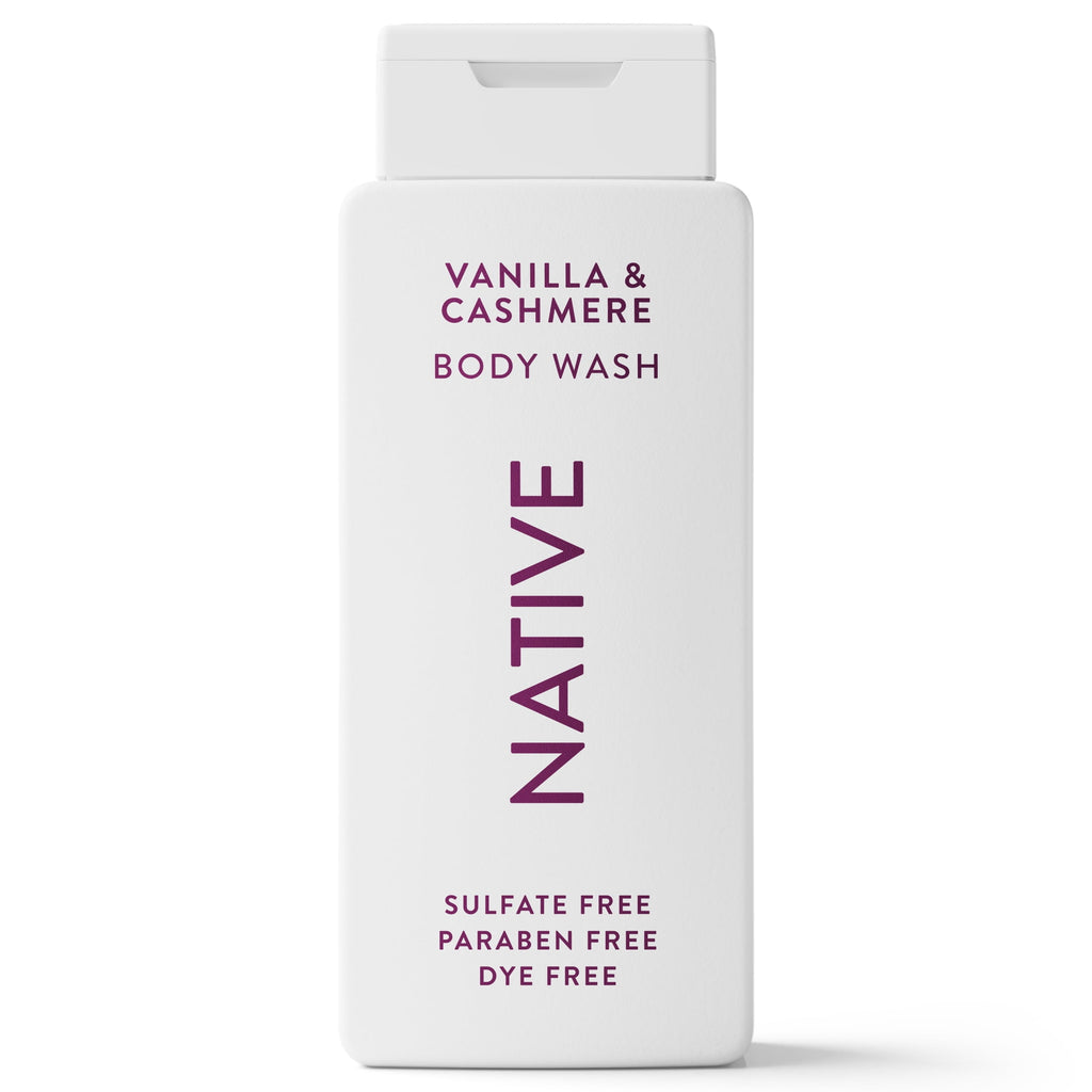 Body Wash, Vanilla &amp; Cashmere, Sulfate Free, Naturally Derived Ingredients, 24hr Freshness, for Women &amp; Men, 18 fl oz