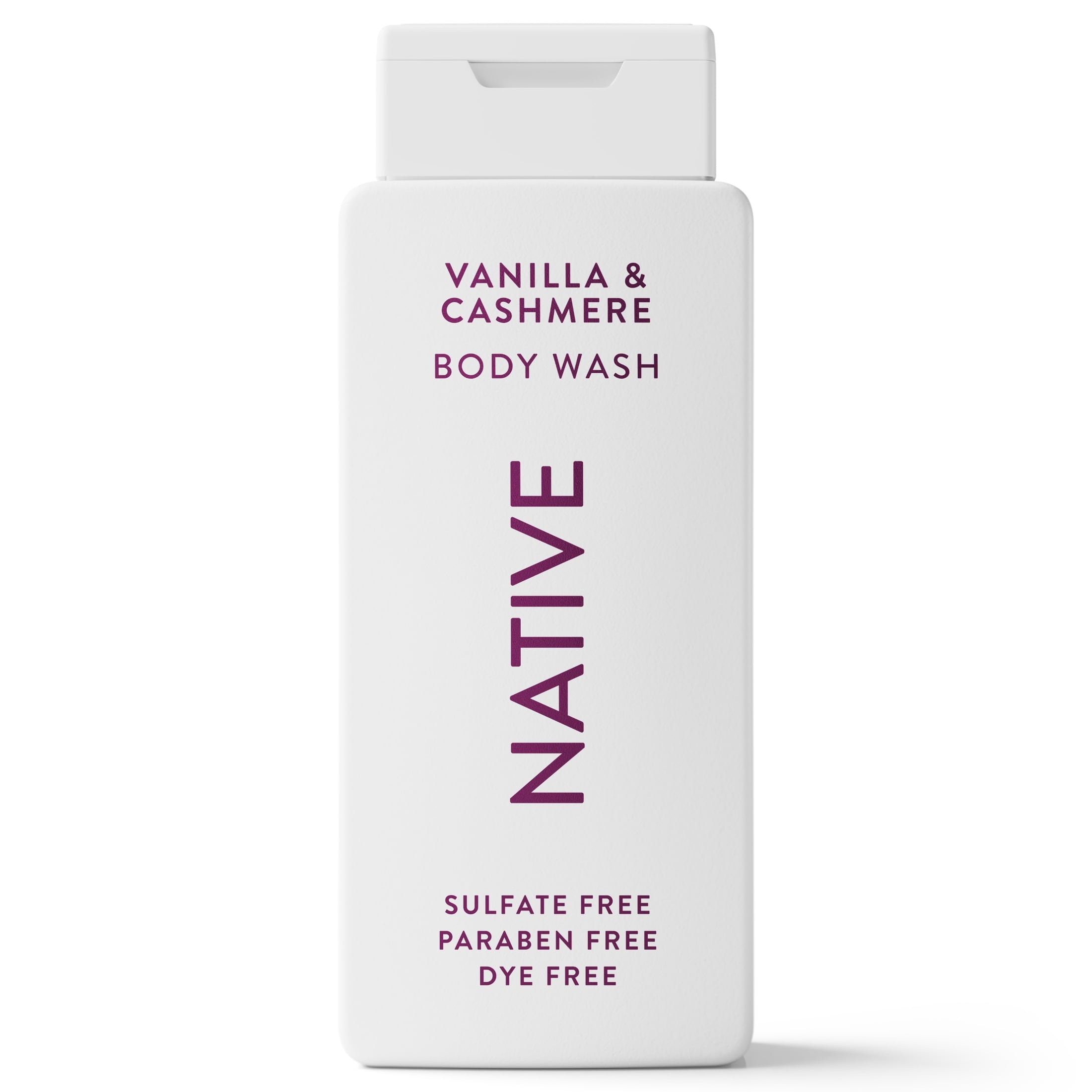 Body Wash, Vanilla &amp; Cashmere, Sulfate Free, Naturally Derived Ingredients, 24hr Freshness, for Women &amp; Men, 18 fl oz