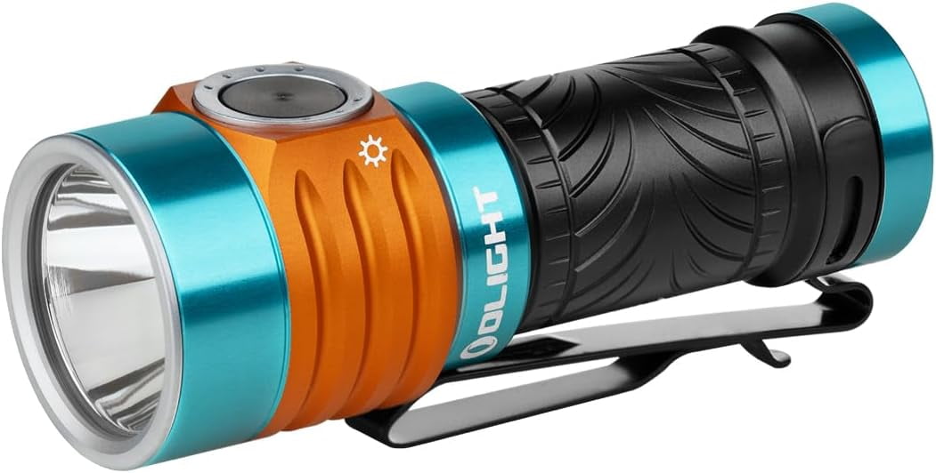 Baton Turbo EDC Rechargeable Handheld Flashlight, 1000 Lumens Compact LED and 510 Meters Long Throw Powerful Light, with Two-Way Clip and Landyard for Camping, Home Use (Roadster)