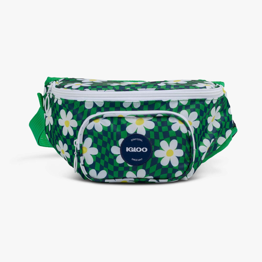 3 Can Capacity Retro Fanny Pack Cooler Bag, Lilac Purple